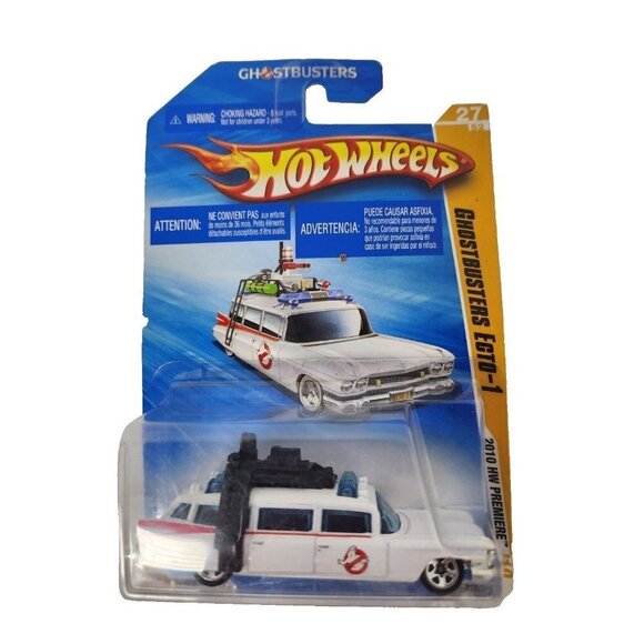 Hot Wheels Mattel Mini Car 2010 Models Ghostbusters Ecto-1 1959 Die Cast - Picture 1 of 5